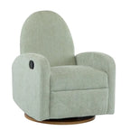 Fauteuil inclinable en tissu bouclette, pivotant à 360° et à bascule