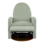 Fauteuil inclinable en tissu bouclette, pivotant à 360° et à bascule