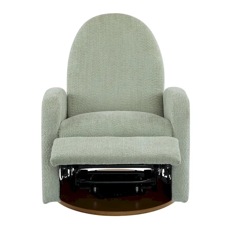 Fauteuil inclinable en tissu bouclette, pivotant à 360° et à bascule