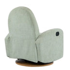 Fauteuil inclinable en tissu bouclette, pivotant à 360° et à bascule