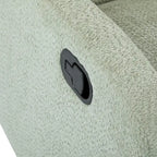 Fauteuil inclinable en tissu bouclette, pivotant à 360° et à bascule