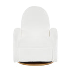 Fauteuil inclinable en tissu bouclette, pivotant à 360° et à bascule