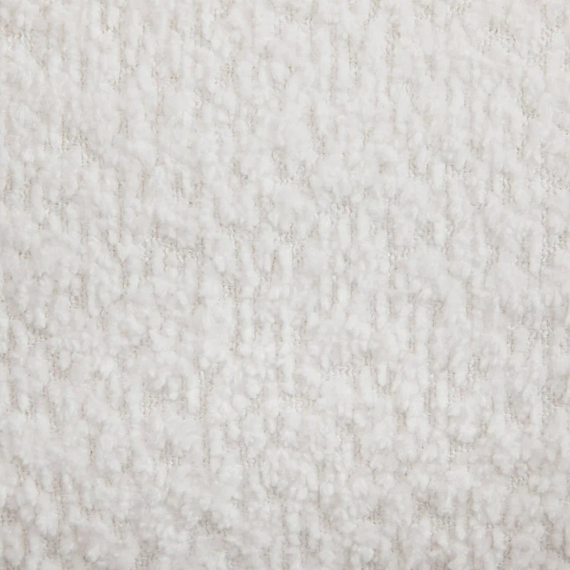 Fauteuil inclinable en tissu bouclette, pivotant à 360° et à bascule