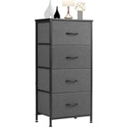 Commode en tissu à 4 tiroirs, Organiseur de rangement pliable