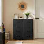 Commode en tissu à 4 tiroirs, Organiseur de rangement pliable