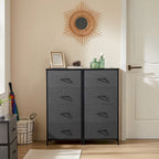 Commode en tissu à 4 tiroirs, Organiseur de rangement pliable