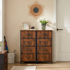 Commode en tissu à 4 tiroirs, Organiseur de rangement pliable