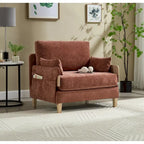 Fauteuil convertible inclinable en chenille avec 3 oreillers
