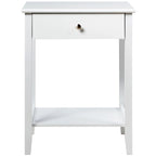 Table de chevet avec tiroir de rangement pour chambre à coucher