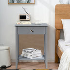 Table de chevet avec tiroir de rangement pour chambre à coucher