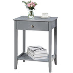 Table de chevet avec tiroir de rangement pour chambre à coucher