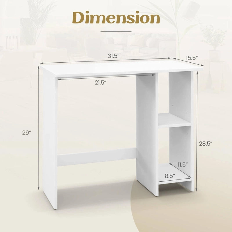 Petit bureau informatique avec rangement Bureau d'écriture moderne avec
