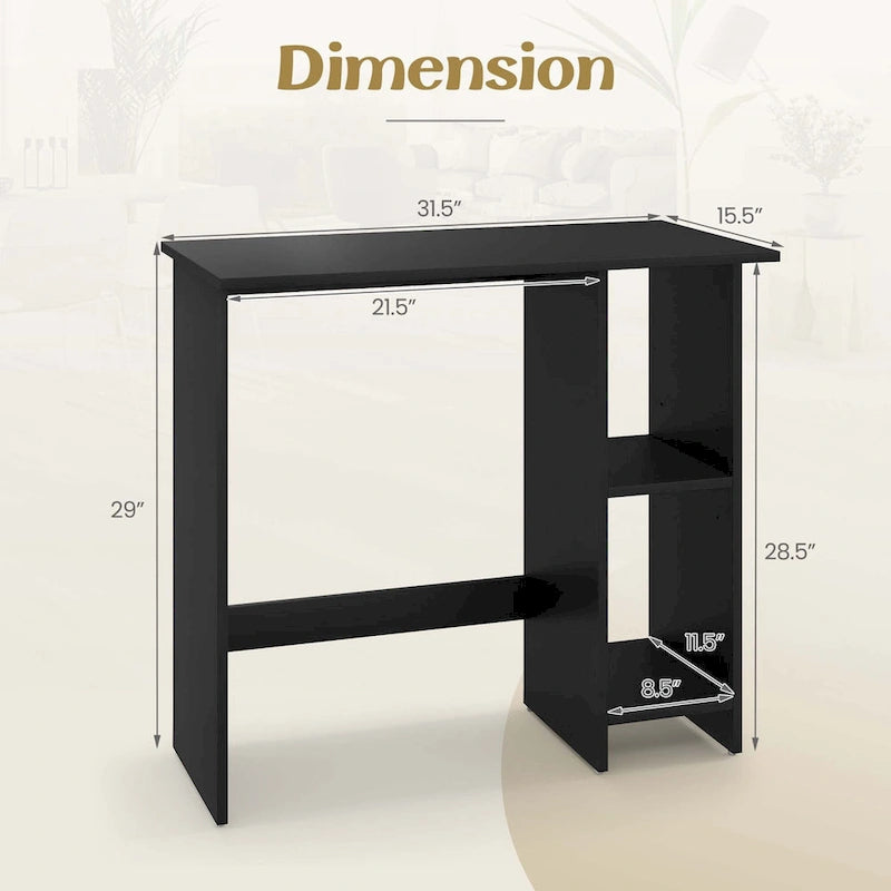 Petit bureau informatique avec rangement Bureau d'écriture moderne avec