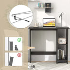 Petit bureau informatique avec rangement Bureau d'écriture moderne avec