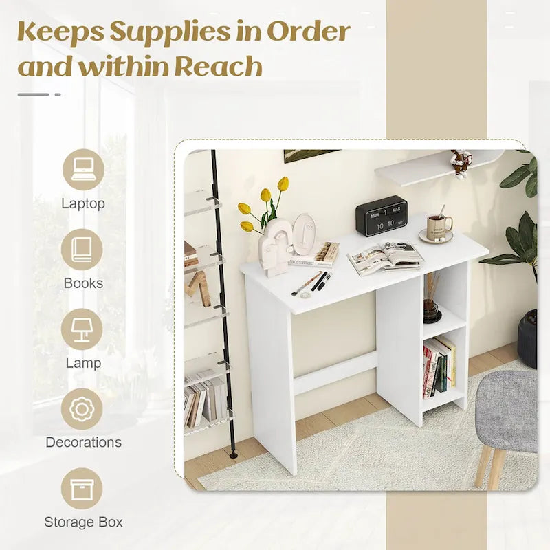 Petit bureau informatique avec rangement Bureau d'écriture moderne avec