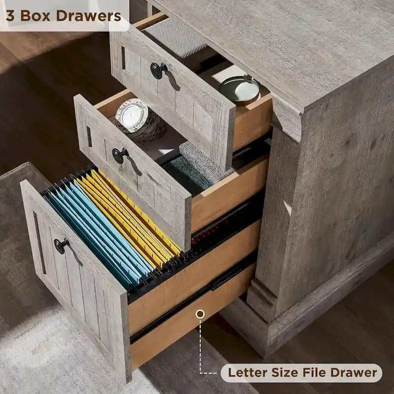 Bureau d'ordinateur de ferme, bureau d'ordinateur en bois avec station de chargement