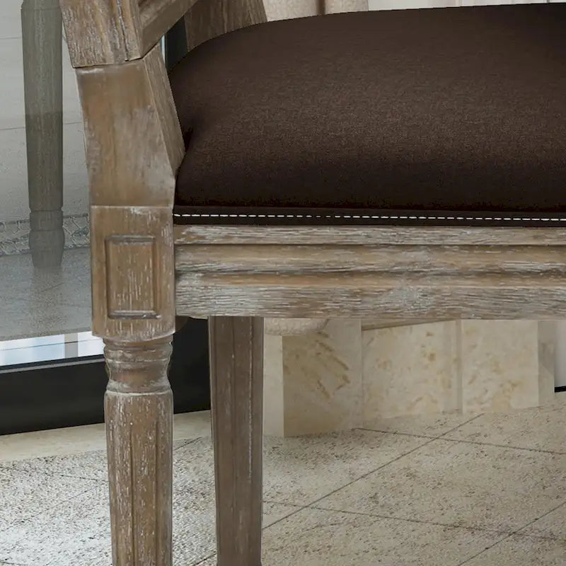 Chaises de salle à manger classiques en tissu (lot de 2)