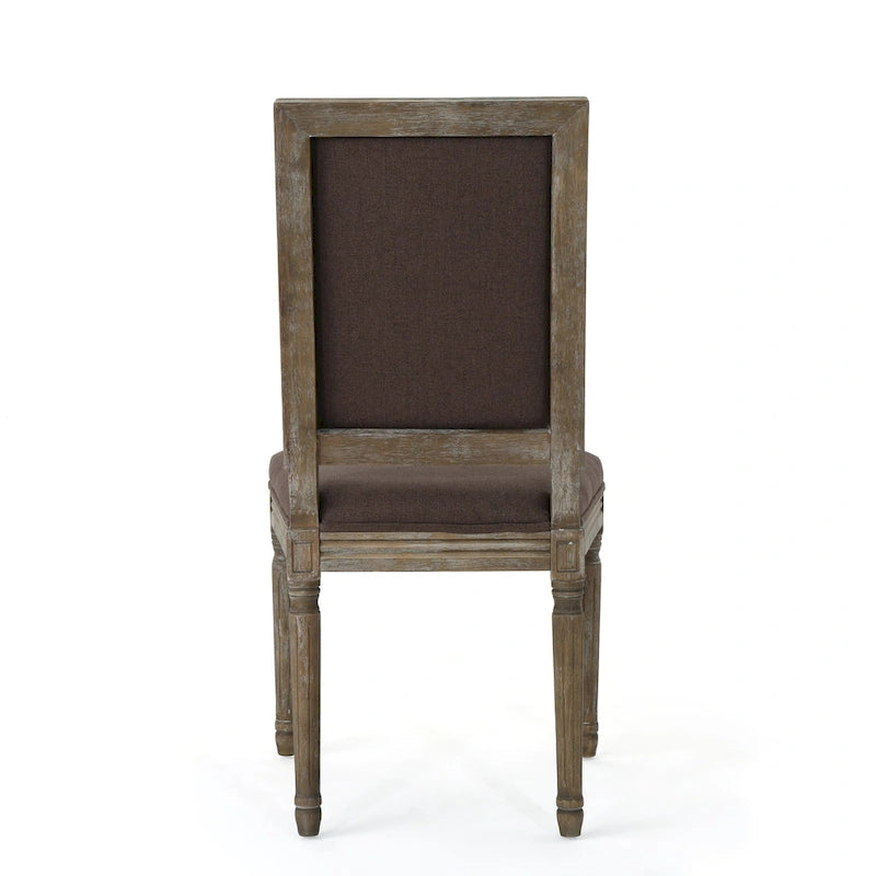 Chaises de salle à manger classiques en tissu (lot de 2)