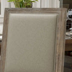 Chaises de salle à manger classiques en tissu (lot de 2)