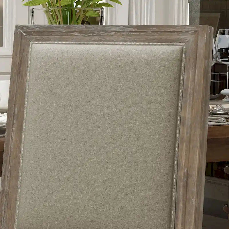 Chaises de salle à manger classiques en tissu (lot de 2)