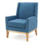 Fauteuil d'appoint rembourré du milieu du siècle - 27,50 L x 28,50 P x 36,50 H