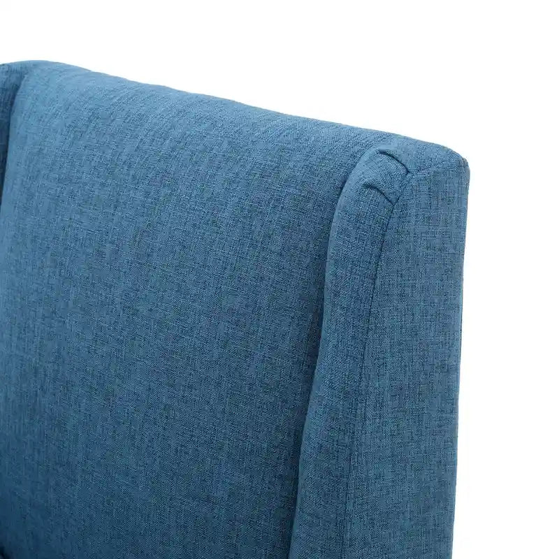 Fauteuil d'appoint rembourré du milieu du siècle - 27,50 L x 28,50 P x 36,50 H
