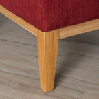 Fauteuil d'appoint rembourré du milieu du siècle - 27,50 L x 28,50 P x 36,50 H