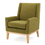 Fauteuil d'appoint rembourré du milieu du siècle - 27,50 L x 28,50 P x 36,50 H