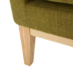 Fauteuil d'appoint rembourré du milieu du siècle - 27,50 L x 28,50 P x 36,50 H