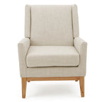 Fauteuil d'appoint rembourré du milieu du siècle - 27,50 L x 28,50 P x 36,50 H