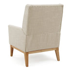 Fauteuil d'appoint rembourré du milieu du siècle - 27,50 L x 28,50 P x 36,50 H