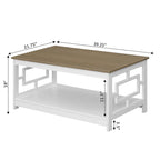 Table basse avec étagère Town Square de Convenience Concepts