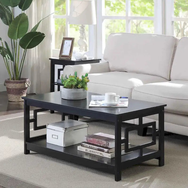 Table basse avec étagère Town Square de Convenience Concepts