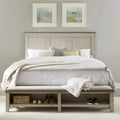 Ivy Hollow Weathered Linen Storage Bed