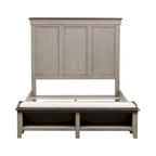 Lit de rangement en lin vieilli Ivy Hollow