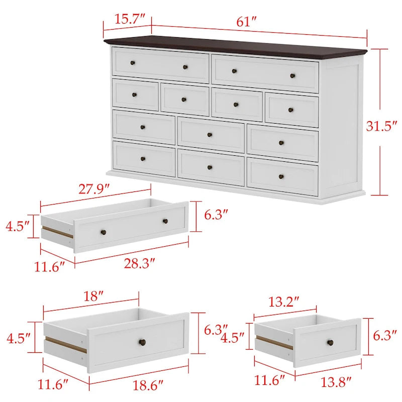 Commode multi-tiroirs contemporaine pour un rangement élégant