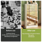 Meuble de rangement pour chaussures avec tiroir basculant et miroir