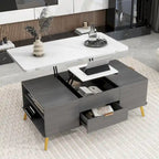 Table basse relevable moderne, multifonctionnelle avec tiroirs