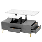 Table basse relevable moderne, multifonctionnelle avec tiroirs