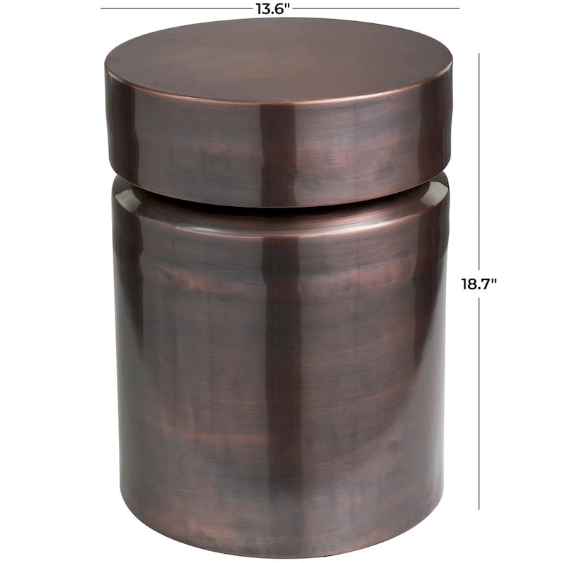 Table d'appoint en métal - Cuivre ou noir