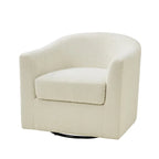 Fauteuil de bureau pivotant ergonomique moderne en tissu bouclette