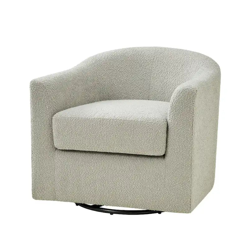 Fauteuil de bureau pivotant ergonomique moderne en tissu bouclette