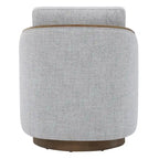 Fauteuil d'appoint pivotant baquet rembourré moderne pour salon