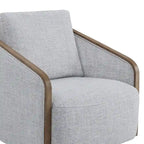 Fauteuil d'appoint pivotant baquet rembourré moderne pour salon