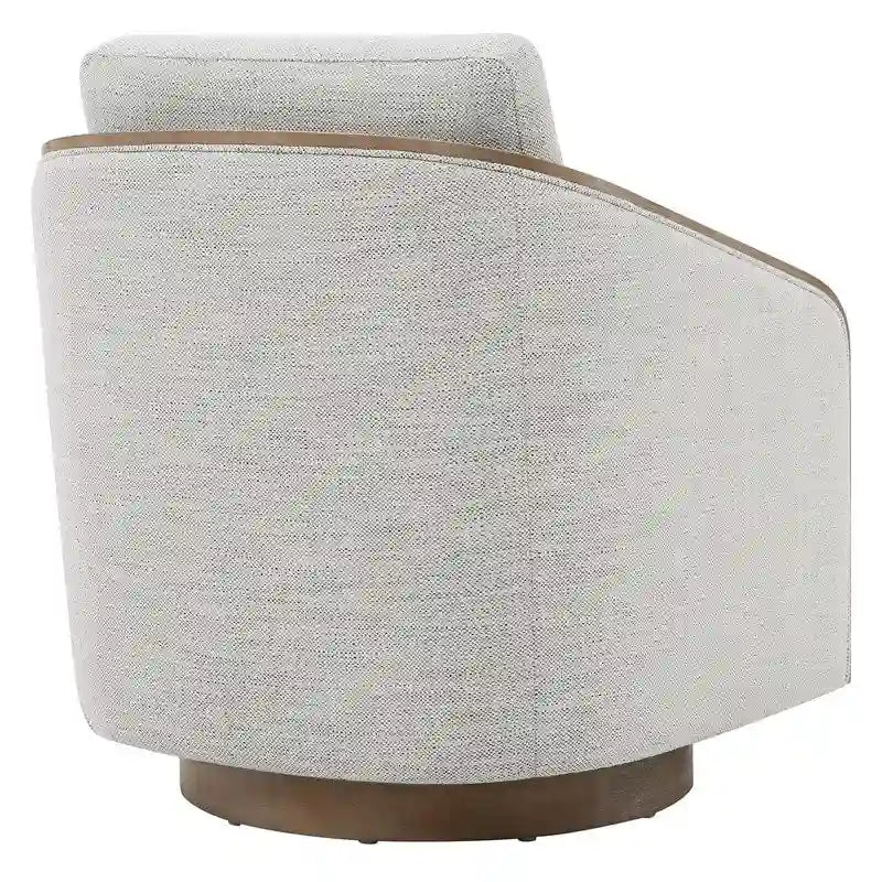 Fauteuil d'appoint pivotant baquet rembourré moderne pour salon