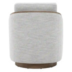 Fauteuil d'appoint pivotant baquet rembourré moderne pour salon
