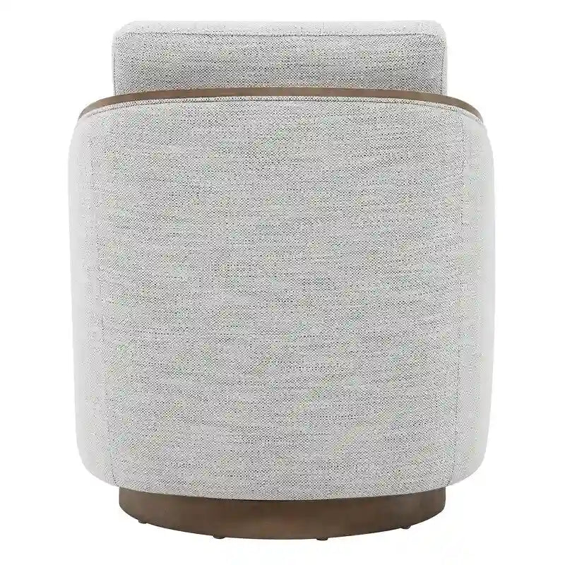 Fauteuil d'appoint pivotant baquet rembourré moderne pour salon