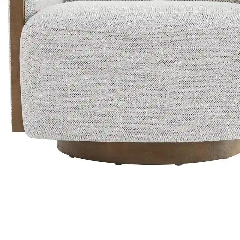 Fauteuil d'appoint pivotant baquet rembourré moderne pour salon