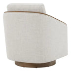 Fauteuil d'appoint pivotant baquet rembourré moderne pour salon
