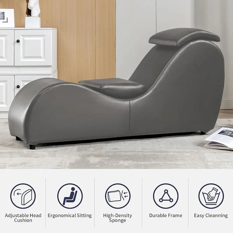Chaise longue de yoga incurvée, Chaise de yoga d'intérieur pour adultes, pour étirements, exercices, relaxation